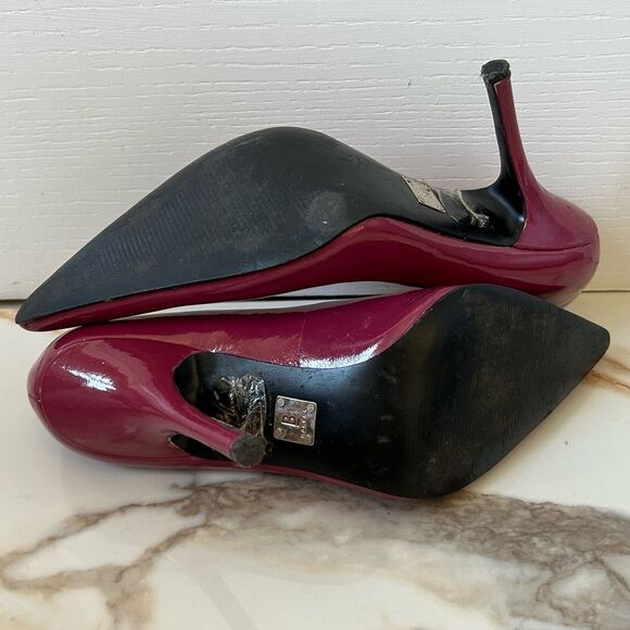 Bakers Pumps Magenta Dramatic Pointed Toe 4" Heels size 5.5 - Picture 4 of 8